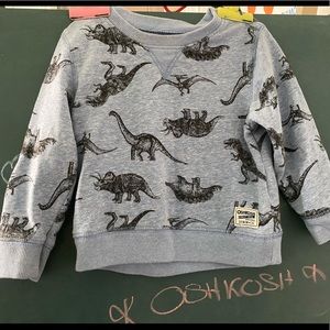 Oshkosh blue denim with Dinosaurs light sweater